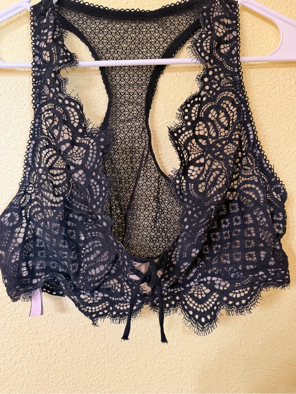 Victoria's Secret Black Lace Racerback Bralette